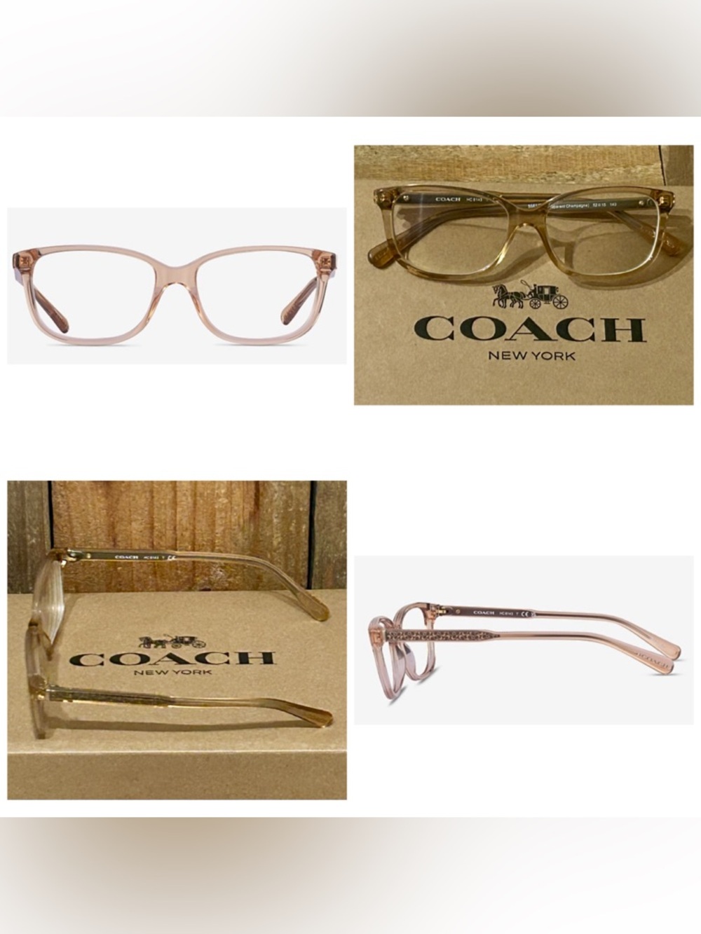 Coach. 5 Piece. Ellis Shoulder Bag with Free Wristlet, Glasses, Scarf & Dust Bag - Picture 15 of 16
